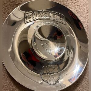 Wilton Armetale BAYLOR BEARS chip and dip serving platter